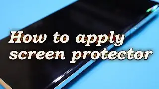 how to apply silicone hydrogel screen protector #SamsungGalaxy #iphone