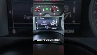 Camaro Oil Life Reset #chevrolet #chevycamaro #camaross #chevy #shorts #short #shortvideo