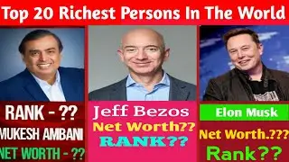 Top 20 Richest Persons In The World 2024| Richest persons In The world | Net Wort@Therichest