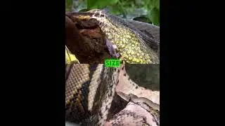 Green Anaconda vs Reticulated Python 