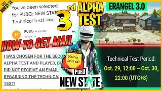 Pubg New State 3rd Alpha test how to get technical test mail ? Low end mobile