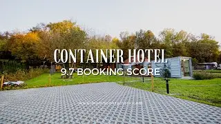 Shipping container hotel in Poland