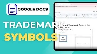 How To Insert Trademark Symbols Into Google Docs