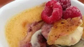 Raspberry Creme Brulee Dessert Recipe HOW TO COOK THAT crem brullee Ann Reardon