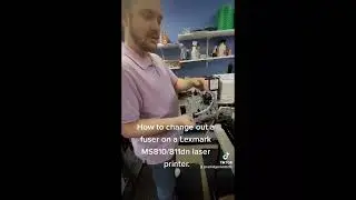 Lexmark MS810 811 fuser swap video