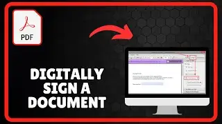 How to digitally sign a PDF document