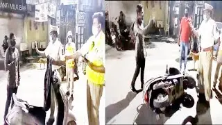 #Ek shaks Gusse #Lockdown Live Lal Darwaza Road Naujawan Gusse Traffic Police Par@Tv31news