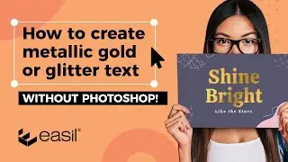 How to Create Metallic Gold or Glitter Text Without Adobe Photoshop