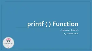 printf Function in C
