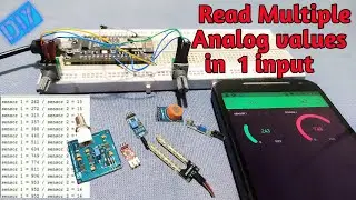 Read Multiple Analog values in esp8266 | DIY | Nodemcu