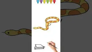 Как Нарисовать змею 