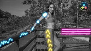 DaVinci Resolve 16 | Animación de líneas NEON | Fusion 16