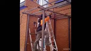 Крыльцо с навесом своими руками.