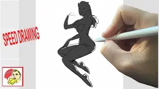 Speed drawing DC Superhero Girl  #2