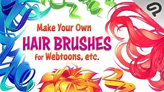 How to Make Your Own Stunning HAIR BRUSHES for Webtoons etc. in Clip Studio Paint