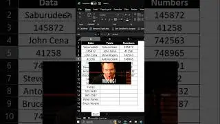 Separate Text And Numbers From Mixed Data using GoTo Special