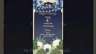 Beautiful wedding invitation video | Animated wedding invitation video #weddinginvitation