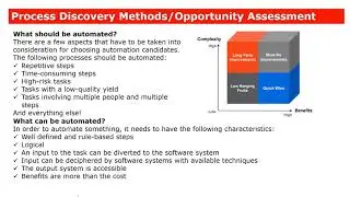 Introduction to Process Assessment for RPA