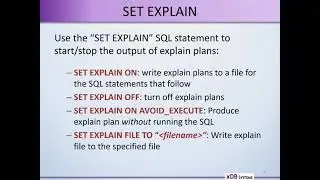 WAIUG Part 3 - Explaining Explain Plans by Mike Walker