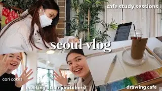 being a student-youtuber in seoul vlog / uni classes, cafes, meeting other creators (w/ PDF Element)