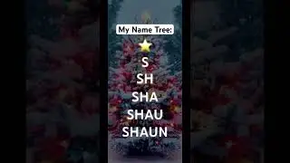 My Christmas name tree! #christmas #winter #holidays #funny #trending #christmas2023 #trend #foryou