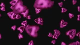 Shiny pink hearts | Creative Commons background