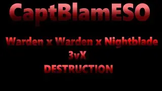 ESO PvP 3vX | Wardens DESTROY Fort Ash | Gold Road