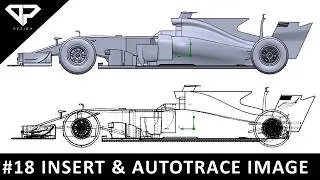 Learning Solidworks #18 : Convert Image into Sketch using Autotrace Command | Surfacing | DP DESIGN