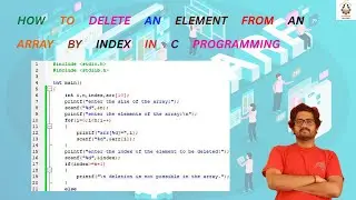 How to delete an element from an array by index in C programming