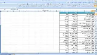 קורס חינם מאתר אסכולי  - אקסל 2007 - פרק 16 שיעור 3 -הקפאת חלונית להצגת הכותרת גם כאשר המסך נגלל