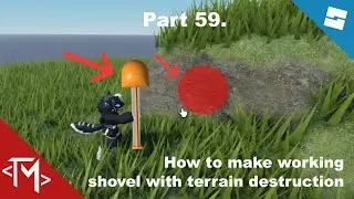 Roblox Studio Tutorials – Part 59. – How to make working shovel with terrain destruction 1.0