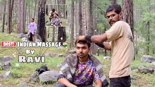 The Best Indian Head Massage By RAVI | Kasol | Head, Neck & Back Massage