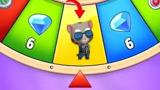 21 TIMES SPIN WIN A FREE CHARACTER UNLOCKED OFFICER TOM | TALKING TOM GOLD RUN