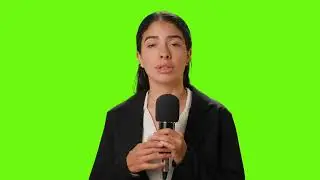 Green screen reporter/