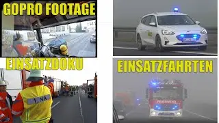 Massenkarambolage in Nebelbank| Dutzende Einsatzkräfte zur Großübung auf der A3