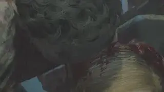 RESIDENT EVIL 2 Katherine zombie death from behind