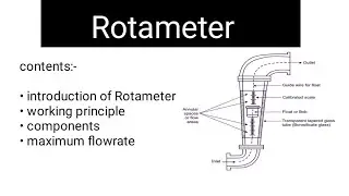 Rotameter |  flow measuring device |working principle