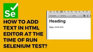 Enter Text into a HTML text editor  using JavascriptExecutor in Selenium WebDriver