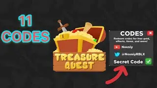Roblox Treasure Quest Codes! All 11 of them!!