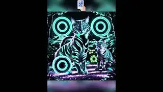 QR code Turn Into Neon Cat QR code Art🐈