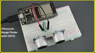 DIY Ultrasonic range finder using ESP32 || ESP32 Projects