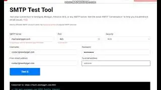 Unlimited Inbox created smtp