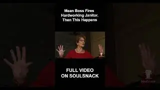 Mean Boss Fires Hardworking Black Janitor. Then This Happens #shorts  #angrykaren #badboss