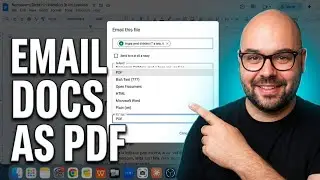 How to Send Email from Google Docs as a PDF Document