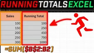 How to make Running Total in excel FAST!