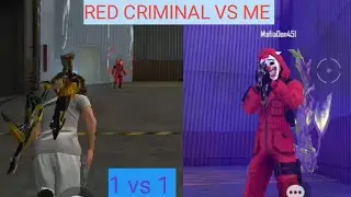 RED CRIMINAL VS ME MUST WATCH FREE FIRE GAMEPLAY || #redcriminalvsme #1vs1#lonewolfredcriminalvsme