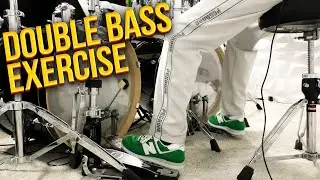 Single Stroke Double Bass Exercise | Drum Lesson
