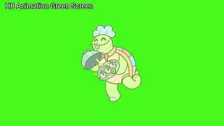 Cute turtle chef 🐢  |turtle Animation Green Screen