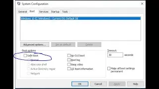How to Boot Windows 10 and 11 in Safe Mode using System Configuration
