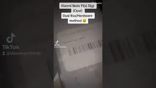 Xiaomi Note 11s 5g (opal) Dual repair Hardware method 😄